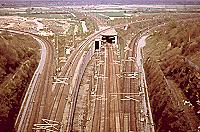 Der NBS-Abzweig beim Rollenbergtunnel